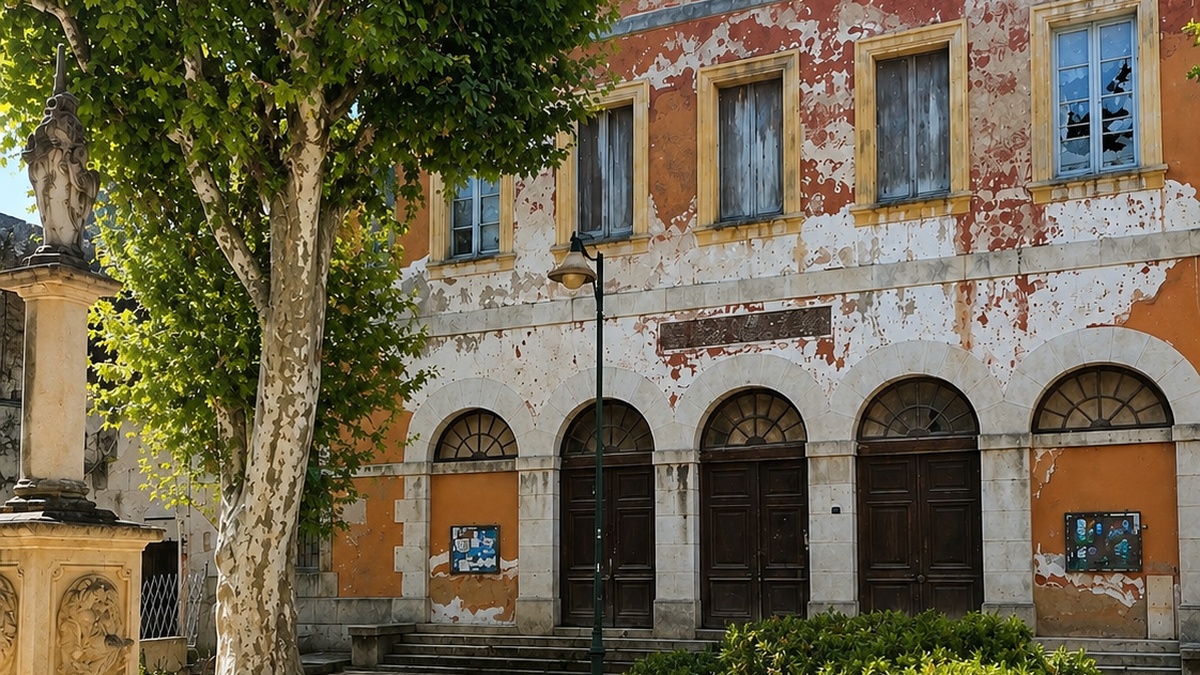 Façade de l’ancien Palais de Justice de Brignoles.