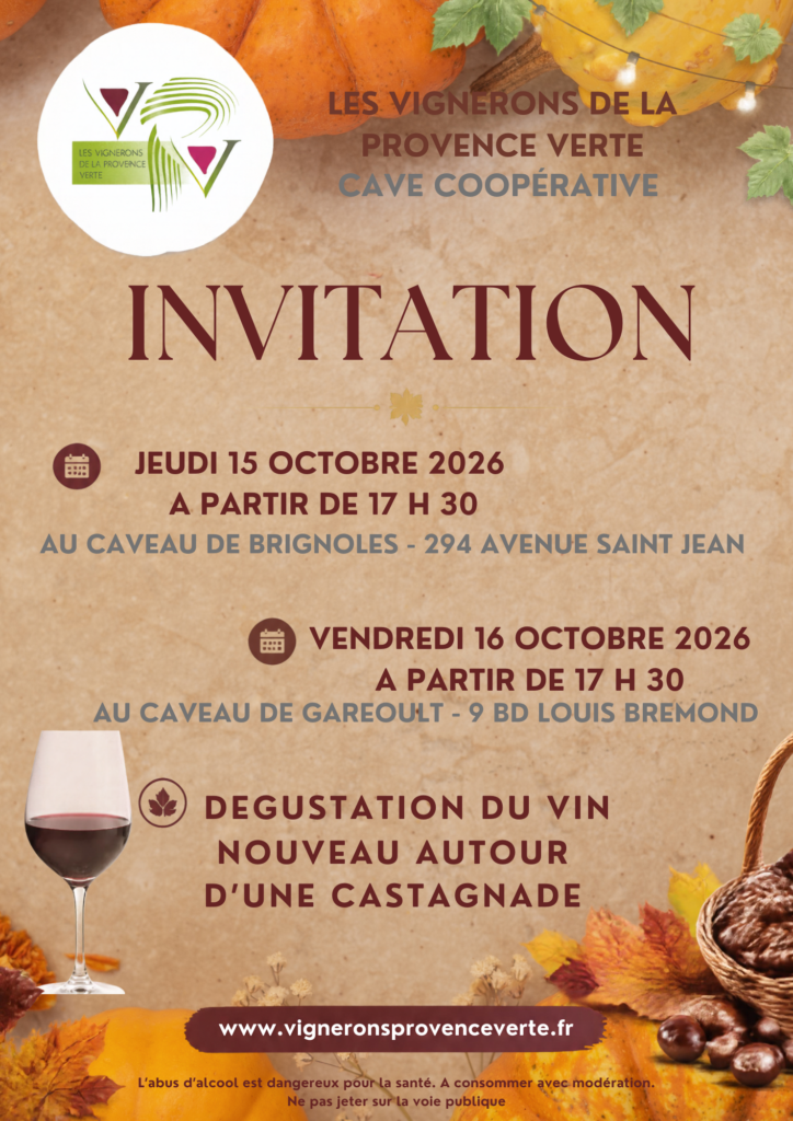 Sortie du vin nouveau – Dégustation Garéoult