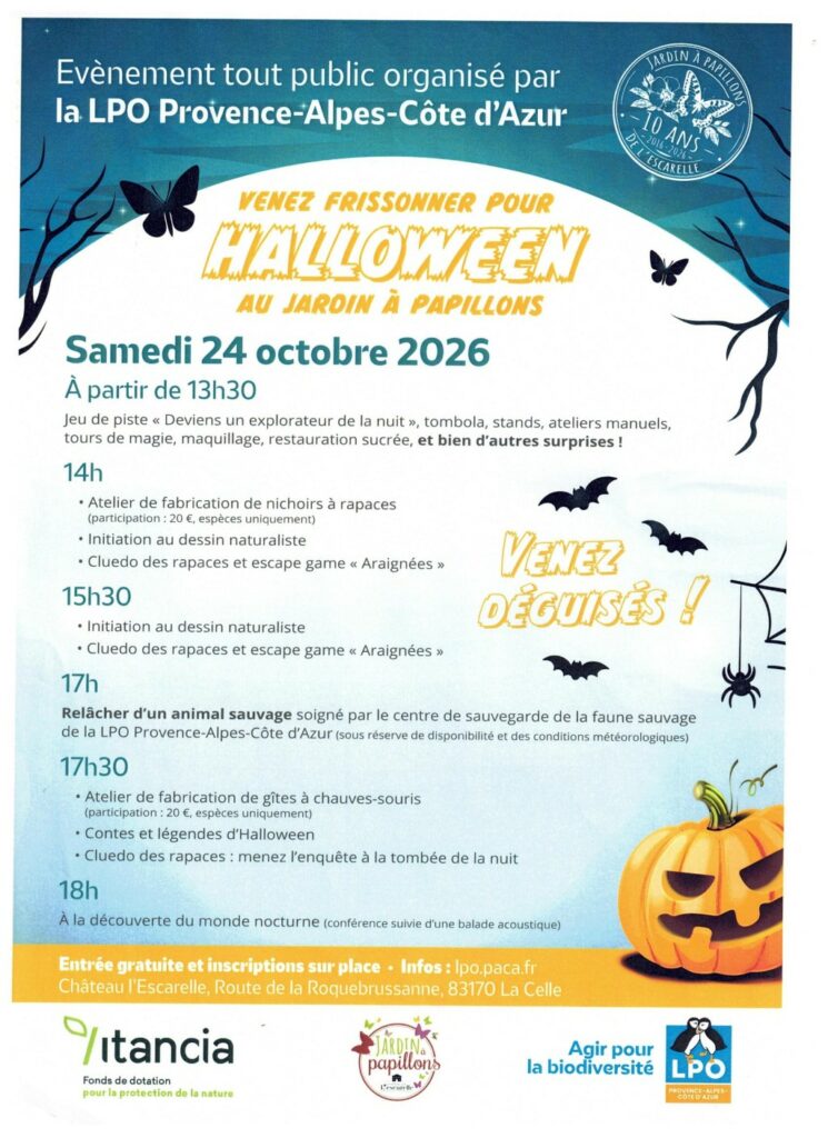 Halloween au Jardin à papillons